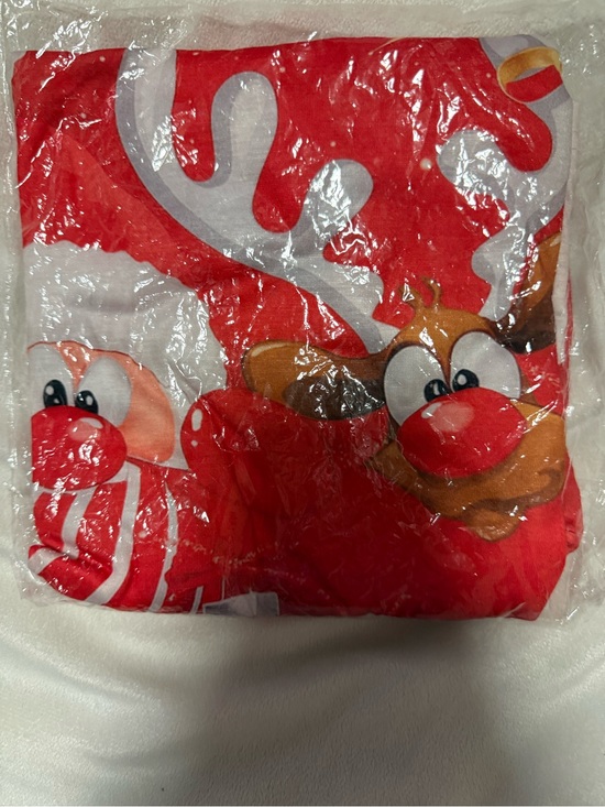 Other - Festive Reindeer Holiday Tee - Red & White NWOT